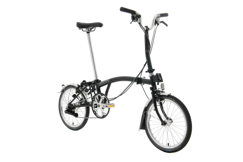 Brompton C-Line 6 speed Mid Bar Folding Bike in Black Available to Order